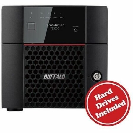 Buffalo BUFFALO TeraStation 3230DN 2-Bay Secure SMB Desktop NAS 16TB (2x8TB) with Hard Drives Included TS3230DN1602