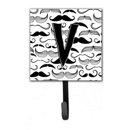 Carolines Treasures Letter V Moustache Initial Leash and Key Holder CJ2009-VSH4