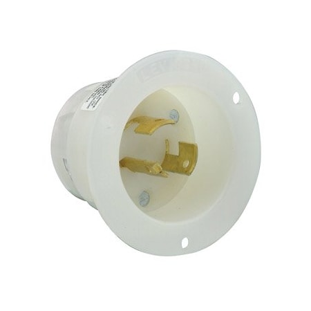 Leviton Industrial Grade Flanged Inlet 20 Amp, 125/250 Volt 3325-C