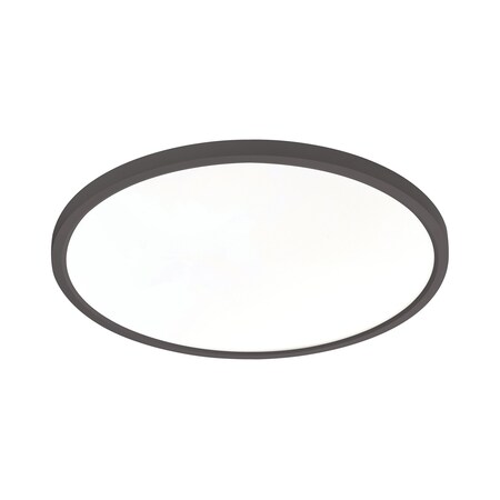Afx Edge - Round - 24in LED Flush Mount - 40W - Black EGRF2440LAJUDBK