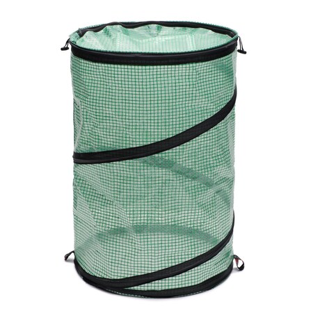 Nuvue 24 in. H X 16.5 in. W X 16.5 in. D Plastic Grow Bag Planter 2 Tone Green 24046