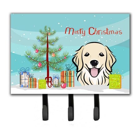Carolines Treasures Christmas Tree and Golden Retriever Leash or Key Holder BB1577TH68