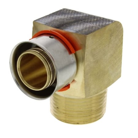 Viega PureFlow Press 90 elbow P 1 MPT 1 bronze 92560