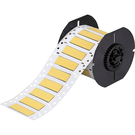 Brady B33 Series Low Smoke Zero Halogen PermaSleeve Heat Shrink Tubing, 0.5 in. Dia x 2 in. W, Yellow B33D-500-2-7641Y