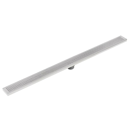 Miseno 60 in. Pattern Grate Linear Shower Drain, Stainless Steel MNO60LD