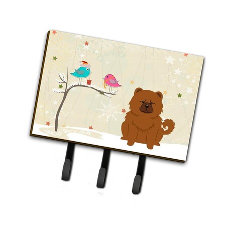Carolines Treasures Christmas Presents Between Friends Chow Chow Red Leash or Key Holder BB2614TH68