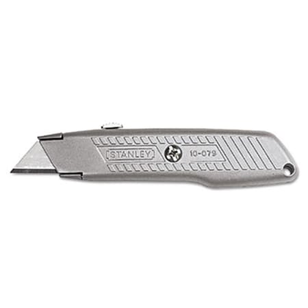 Tool Time Stanley Bostitch Metal Interlock Retractable Utility Knife - Gray TO3357951