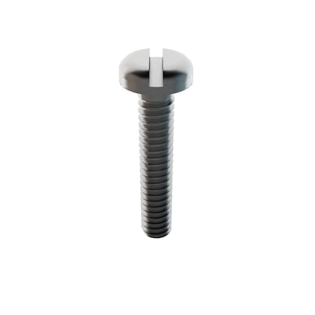 Zoro Select #6-32 x 3/4 in Slotted Pan Machine Screw, Plain 18-8 Stainless Steel, 5 PK MS35275-232D