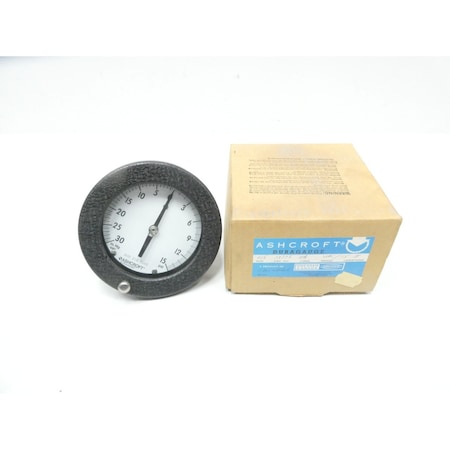 Ashcroft 4-1/2IN 1/4IN 0-15PSI NPT PRESSURE GAUGE 45-13775-2B-VAC/15H