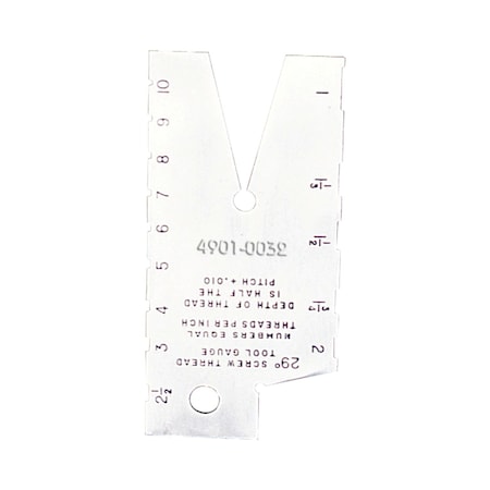 Pro-Series 29 Degree Acme Thread Gage-USA 4901-0032