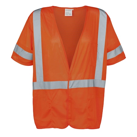 Ironwear Hi-Vis Safety Vest 2XL Class 3 3 Pockets 1292-O-2XL
