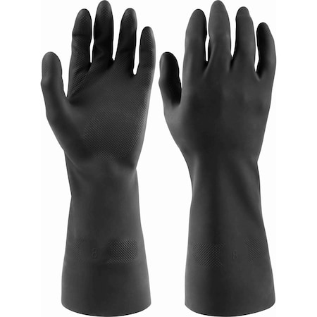 Ironwear 14" Diamond Textured Unsupported Butyl Gloves, Size 09 4615-09