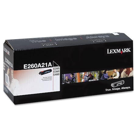 Lexmark Toner Cartridge, 3500 Pages, Black E260A21A