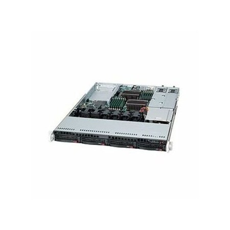 Supermicro SuperServer Dual LGA1366 650W 1U Rackmount Server BareboneSystem (Blk) SYS-6016T-NTRF