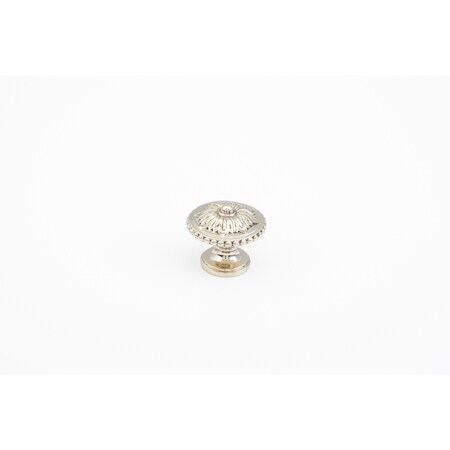 Schaub 1-1/4in Sonata Convex Round Cabinet Knob White Brass Finish 930-WB