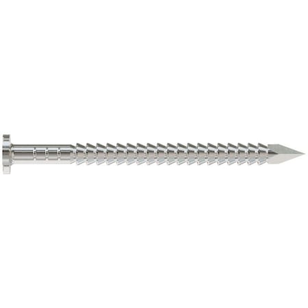 Simpson Strong-Tie Wood Siding Nail, 3D, 1-1/4 in L, Stainless Steel, Full Round Head, Annular Ring Shank S3SND5
