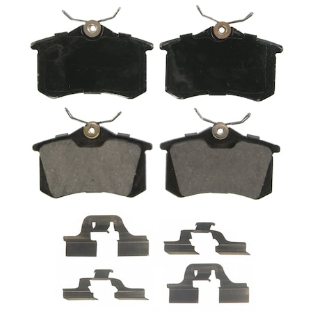 Wagner Brake QuickStop Rear Disc Brake Pad Set Ceramic,  ZD1017