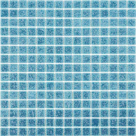 Apollo Tile Dune 12 in. x 12 in. Glossy Blue-Green Glass Mosaic Wall and Floor Tile 20 sq. ft./case, 20PK APLSA88GN404A
