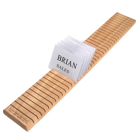 C-Line Products 23-1/2" x 3-1/4" Wooden Name Badge Holder, 1/EA 98700