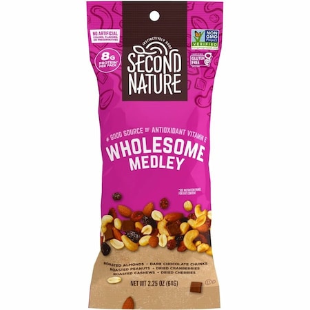 Kars Wholesome Medley Assorted Trail Mix, 2.25 Oz Bag, 12 Bags/box KAR1170