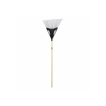 Union Tools Lawn and Leaf Rake, 20 in Poly-Steel Blade, 48 in Hardwood Handle 760-64025