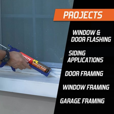 Loctite PL S40 10 Oz. Polyurethane Window Door & Siding Sealant White 1618182