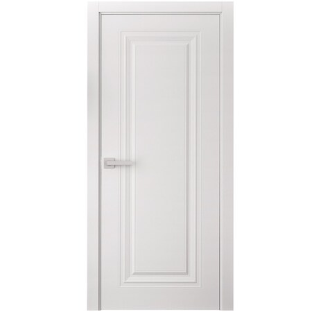 Sartodoors Interior Door 36 x 84 inches, BASIC 9111 White, Single Regular Panel Frame Handle, Bathroom Bedro BASIC9111ID-SKIN-3684