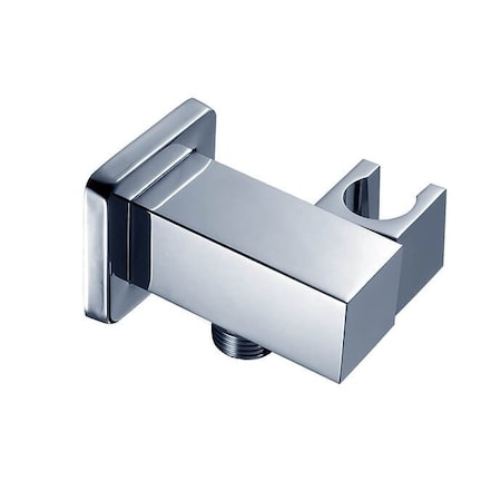 Mountain Plumbing Square Waterway Elbow with Adjustable Handshower Holder in Black Nickel MT51S/BN