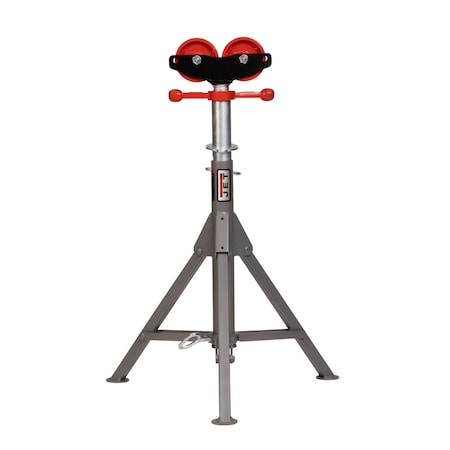 Jet Folding Pipe Jack Stand w/ Steel Rollers (JPJ-FLD-SR) - JPJ-FLD-SR