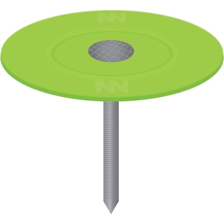 Stinger 0135131 2'' Plastic Cap Ring Shank Nails, Electro Galvanized, 2000 ct 135131