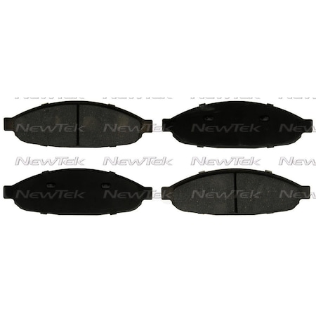 Newtek Automotive Usa Newtek Velocity Plus Economy Semi-Metallic w/Shim Disc Pads SMD997