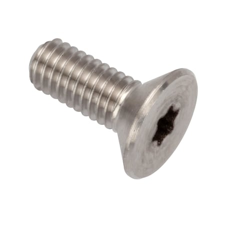 Zoro Select M3-0.50 Socket Head Cap Screw, Flat, Plain Stainless Steel, 8 mm Length ZFT286M3X8