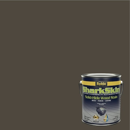 Rodda Paint SharkSkin Deck and Siding Solid Wood Stain, 1 Gallon, Mahogany 4240041-EX101/Mahogany