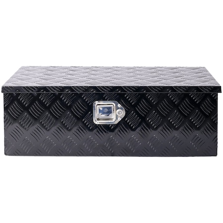 Edendirect 30 in. Trailer Tongue Box, RV Trailer Truck Tool Truck Tool Box Black, 30 x 10 x 13 in. IR-W46581859