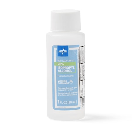 Medline 70% Isopropyl Rubbing Alcohol, 1 oz., 96PK MDS098010