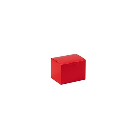 Bubblefast 100-6 x 4 1/2 x 4 1/2'' Holiday Red Gift Boxes, 100PK BFGB644R