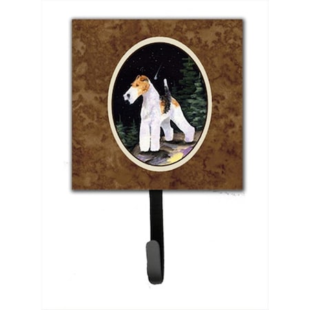 Carolines Treasures Starry Night Fox Terrier Leash Holder Or Key Hook SS8503SH4