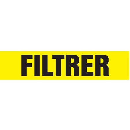 Accuform FRENCH PIPE MARKER FILTRER CRPK317SSH