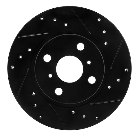 Dynamic Friction Co DFC Brake Rotor - Drilled and Slotted - Black 633-76032R