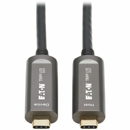 Eaton Tripp Lite Series USB-C AOC Cable M/M USB 3.2 Gen 2 10 Plenum-Rated Fiber Active Optical Cable U420F-15M-D321