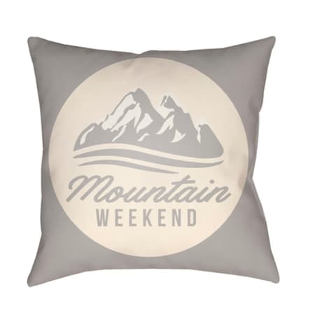 Artistic Weavers Lodge Cabin Alp Poly Filled Pillow - Light Gray & Beige - 22 x 22 in. LGCB2049-2222