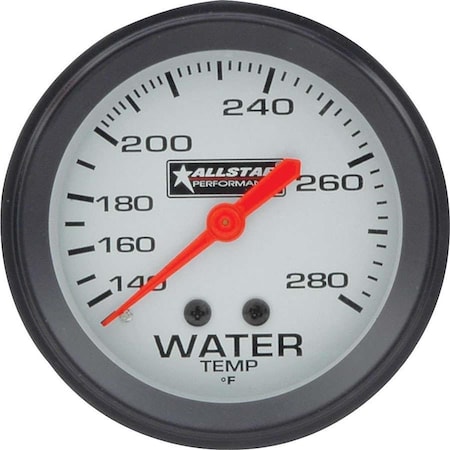 Allstar Performance 2.63 in. 140-280F Water Temperature Gauge ALL80096
