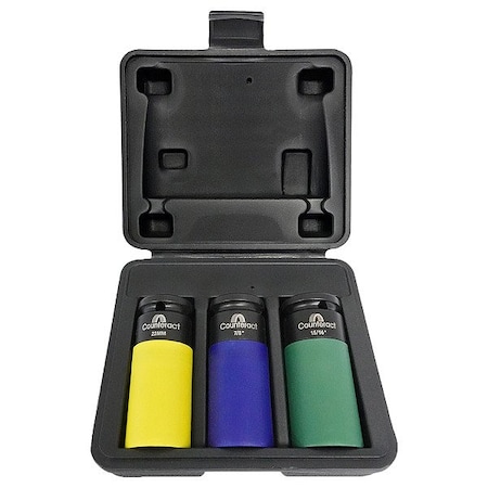 Counteract 1/2 in Drive Metric, SAE, 3 pcs CBBS12-S3T