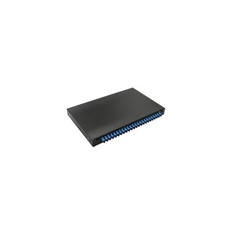Cable Wholesale 24 Port SC Slide Rack Fiber Optic Patch Panel, 1U, Singlemode, Simplex 68F5-00124