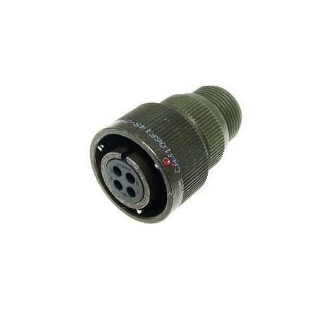 Itt Cannon Pin & Sleeve Plug, 22 A, 50V AC, 6 Pole, Silver, Screw Terminals Wire Connection Type CA3106F14S6PBF42