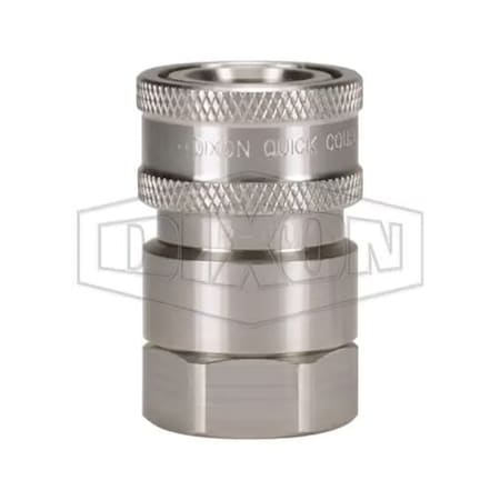 Dixon 1/2 V COUP, 1/2 F-NPTF 316SS, EPDM P-4VF4-SS