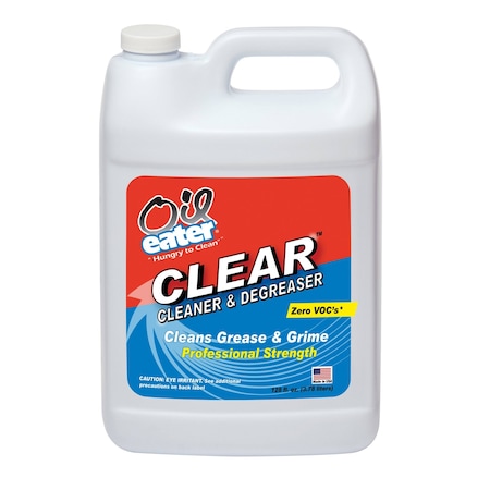 Oil Eater Cleaner/Degreaser, 1 Gal Jug, Liquid, Clear AOD1G03601