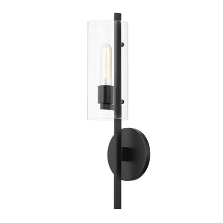 Mitzi Ariel 1 Light Wall Sconce 22 In. Soft Black H326101-SBK