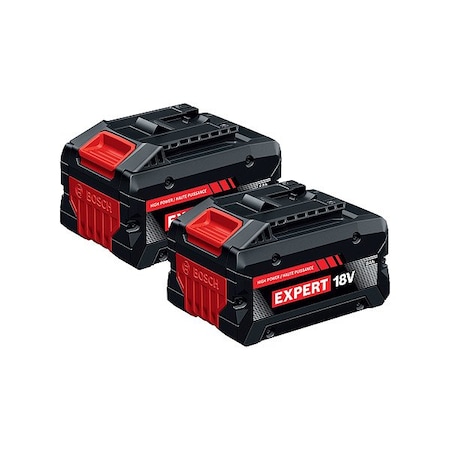 Bosch Battery, 8 Ah, Li-Ion, Tabless, PK2 EXBA18V-80-2PK