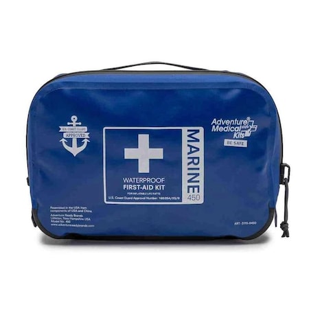 Adventure Medical First Aid Kit and Housing, Nylon Bag, 141 Components, 6 People Served 0115-0450